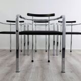 Set Italian dining chairs by Hank Lowenstein 1980's