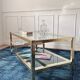 Vintage gold and silver coffee table