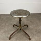 Industrial style adjustable workshop stool