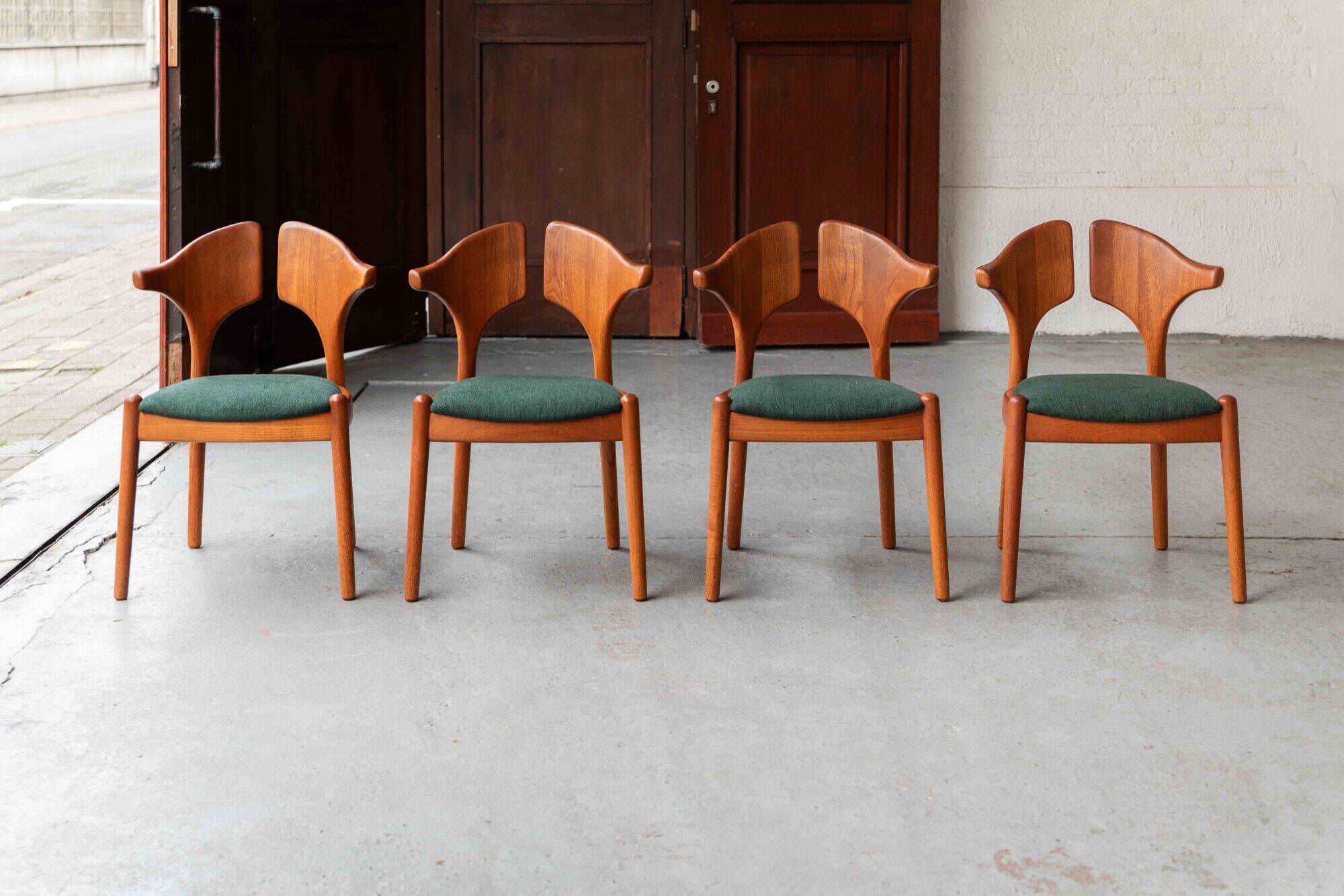 Set of 4 dining chairs by Schou Andersen