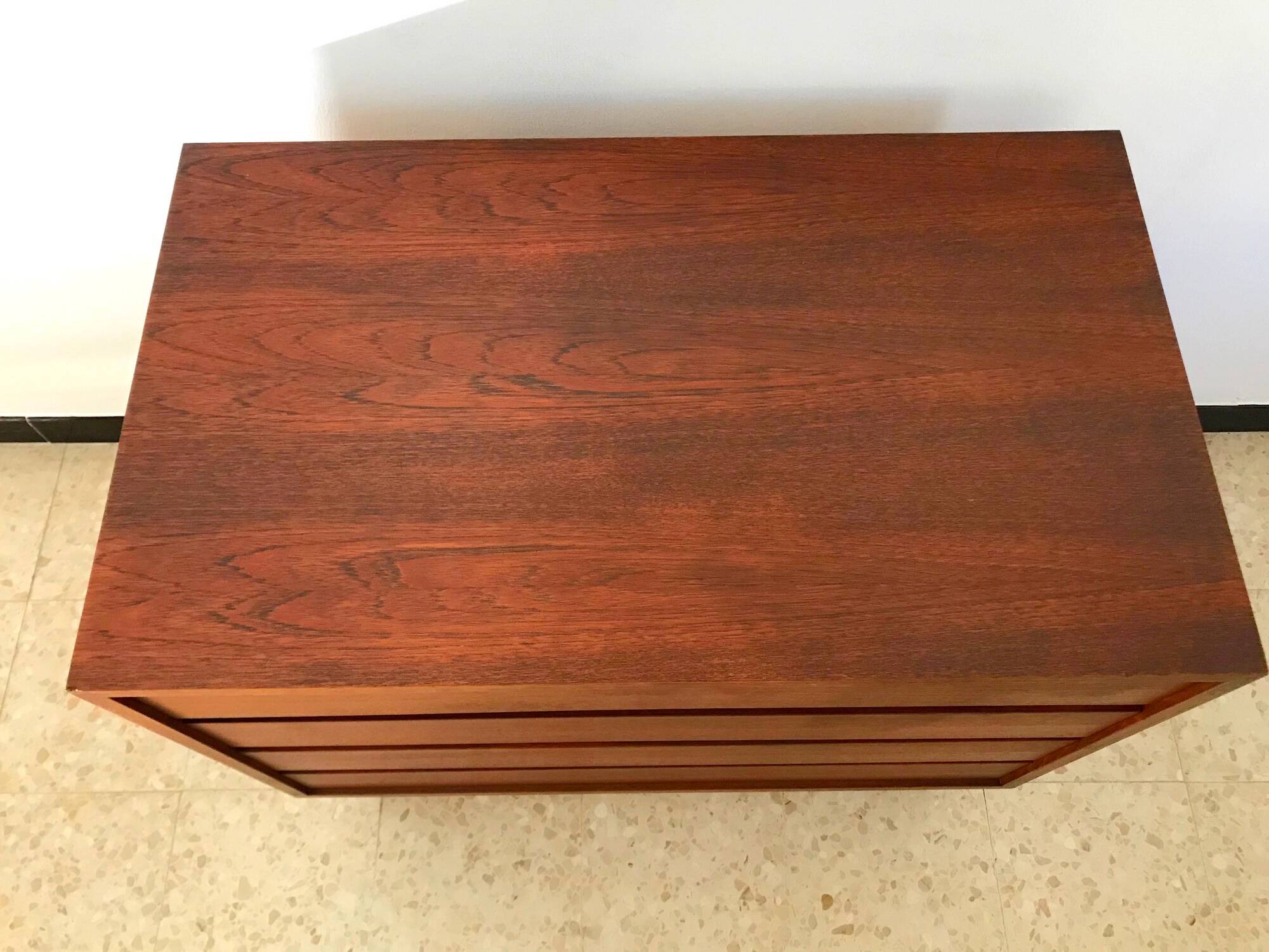 Vintage teak chest of drawers Scandinavian style 70s