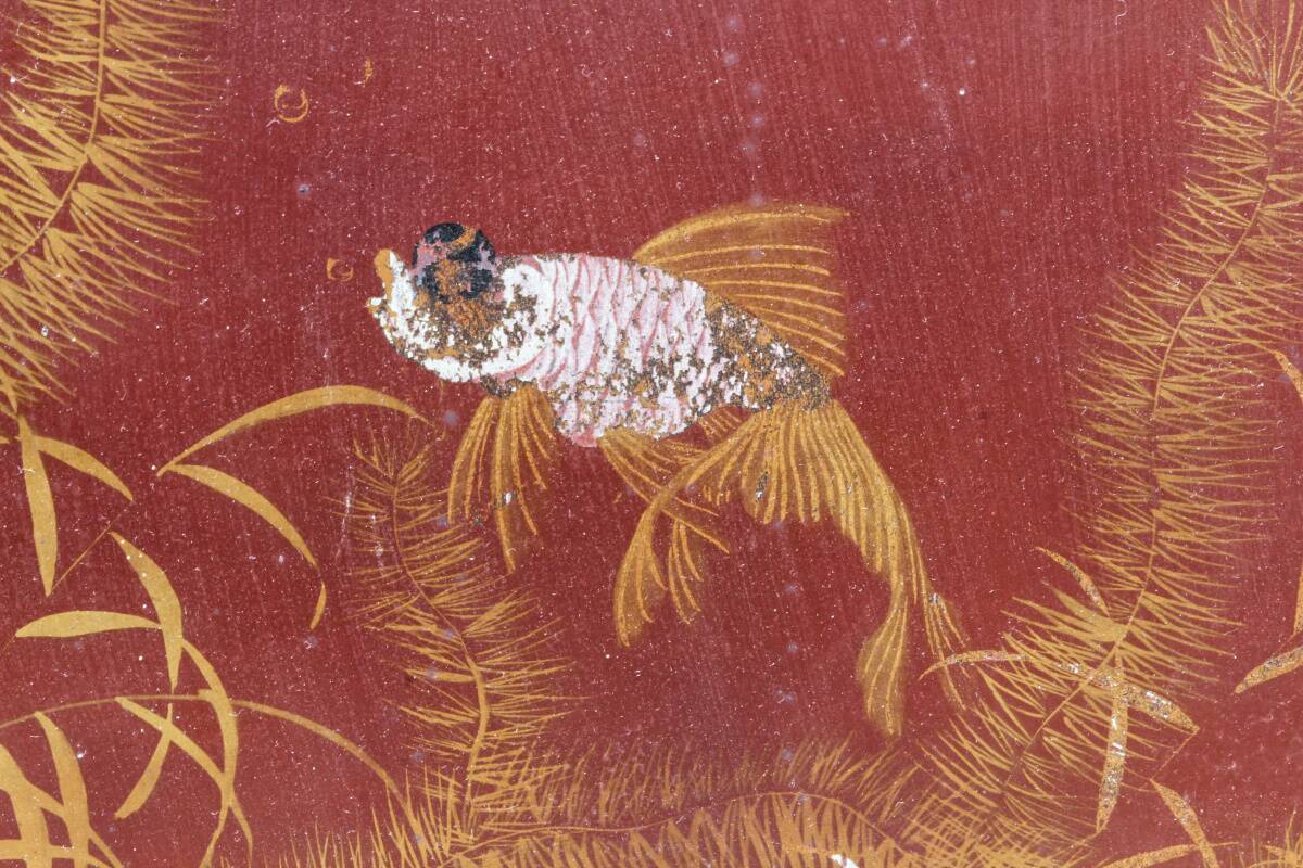Pair of lacquered wooden panels, fish, Vietnam, Tran Van Ha (1911-1974)