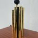 Smoked mirror lamp brass 1970s