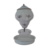 Fountain has enamelled water