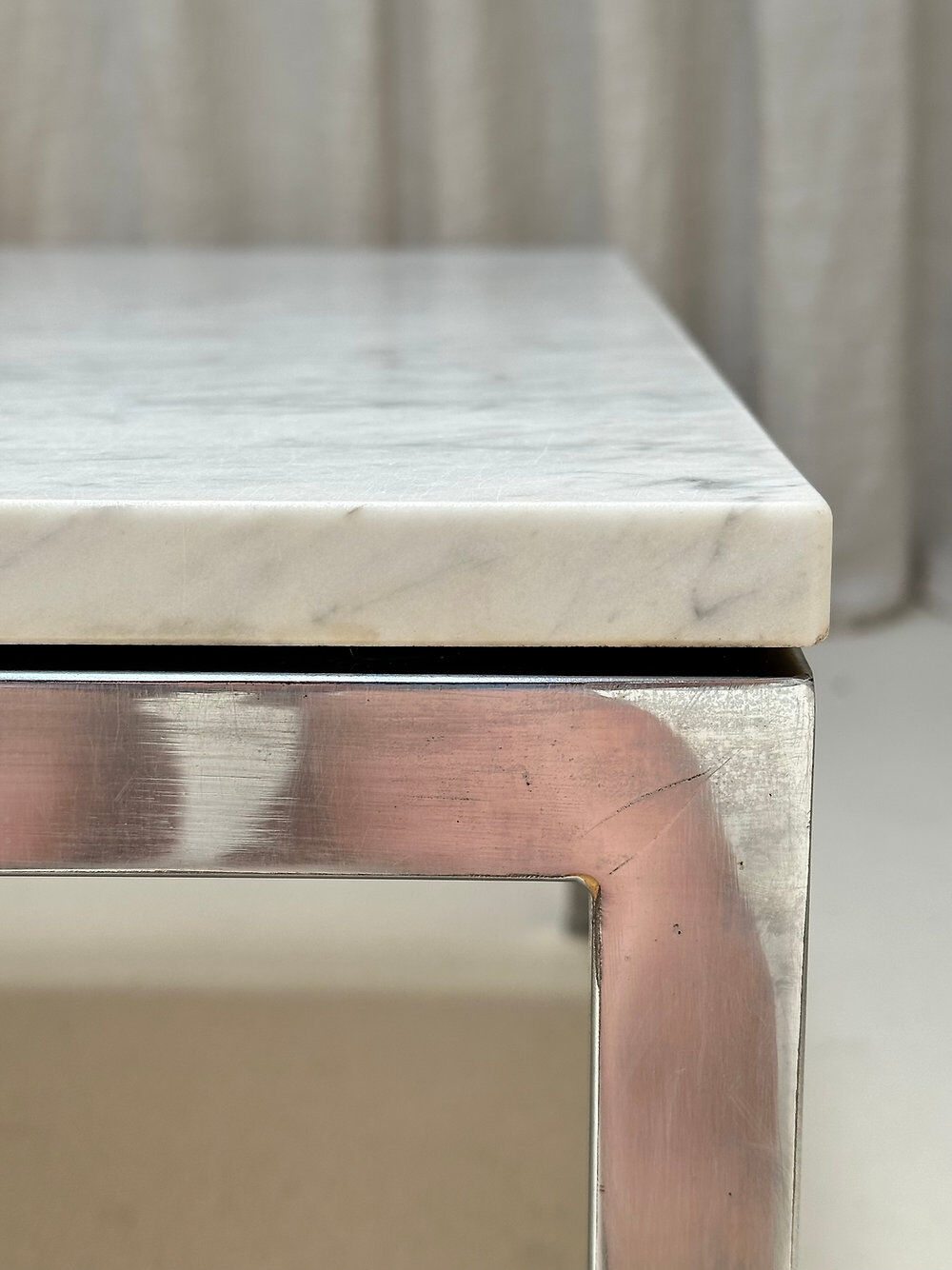 Table basse XL Carrara, Belgique, années 60