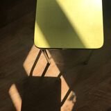 Vintage yellow formica stool