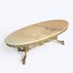 Table basse en bronze et marbre années 1960