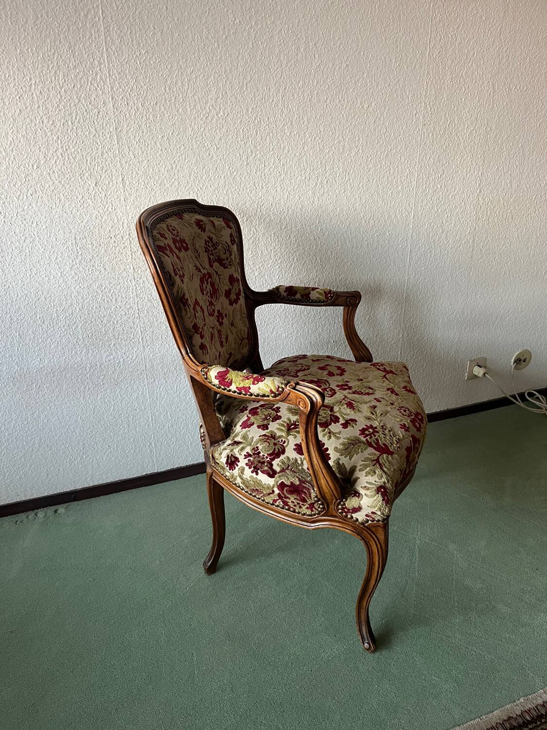 Pair of Louis XV style armchairs