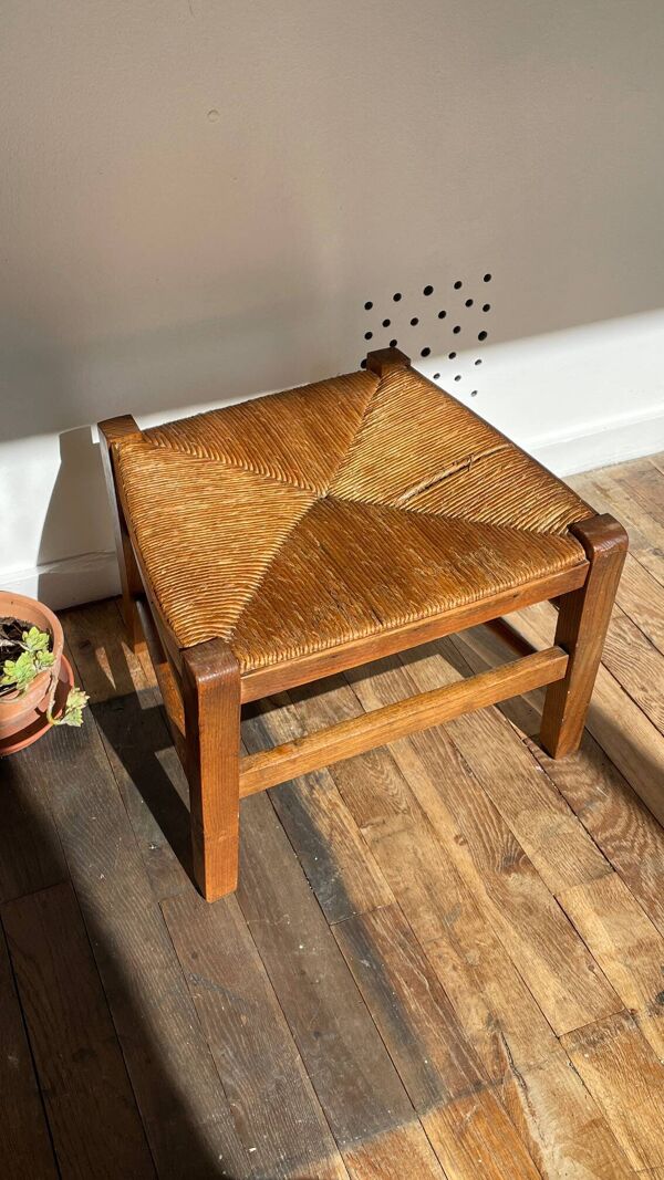 Tabouret ancien esprit campagne