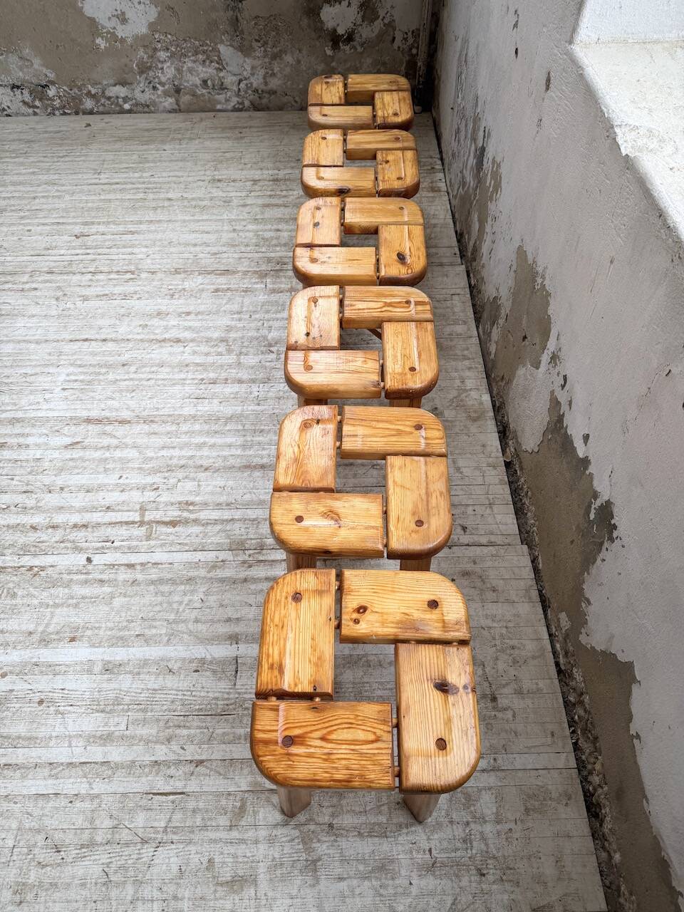 Set of 6 Olof Ottelin stools, Finland 1950.