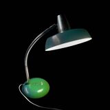 SIS type 835 - large desk lamp in green lacquered metal and chrome - 1960