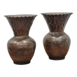 Pair of copper vases