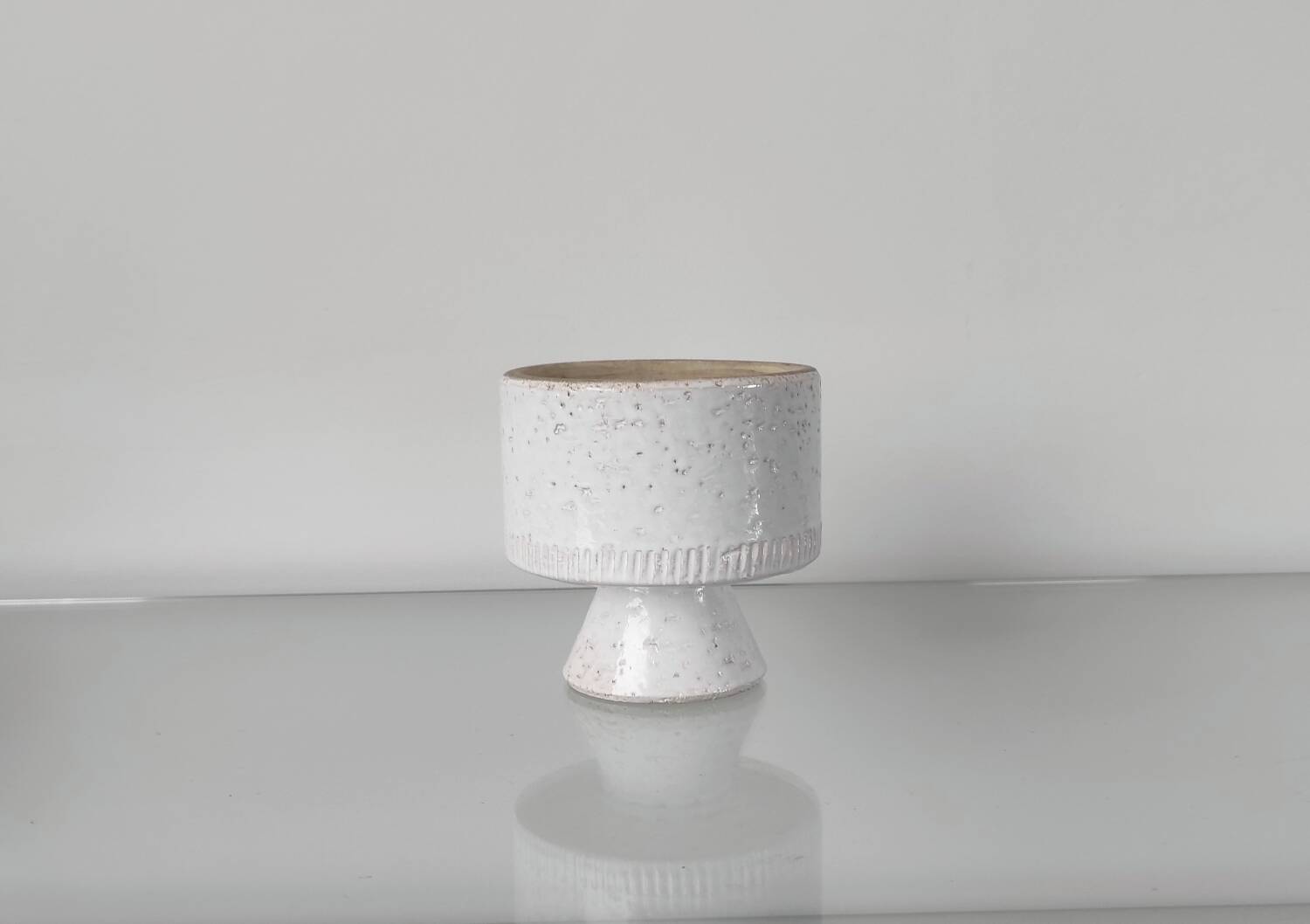 Ceramic pot cover, 70's