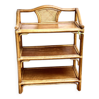 Rattan & cane side table - Very good condition