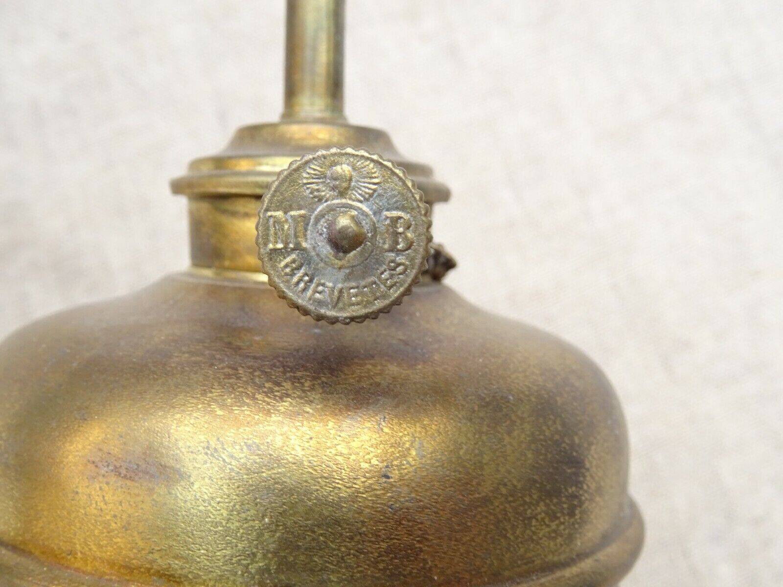 Ancien lampe à essence sur pied bruleur M.B. Maris et Besnard