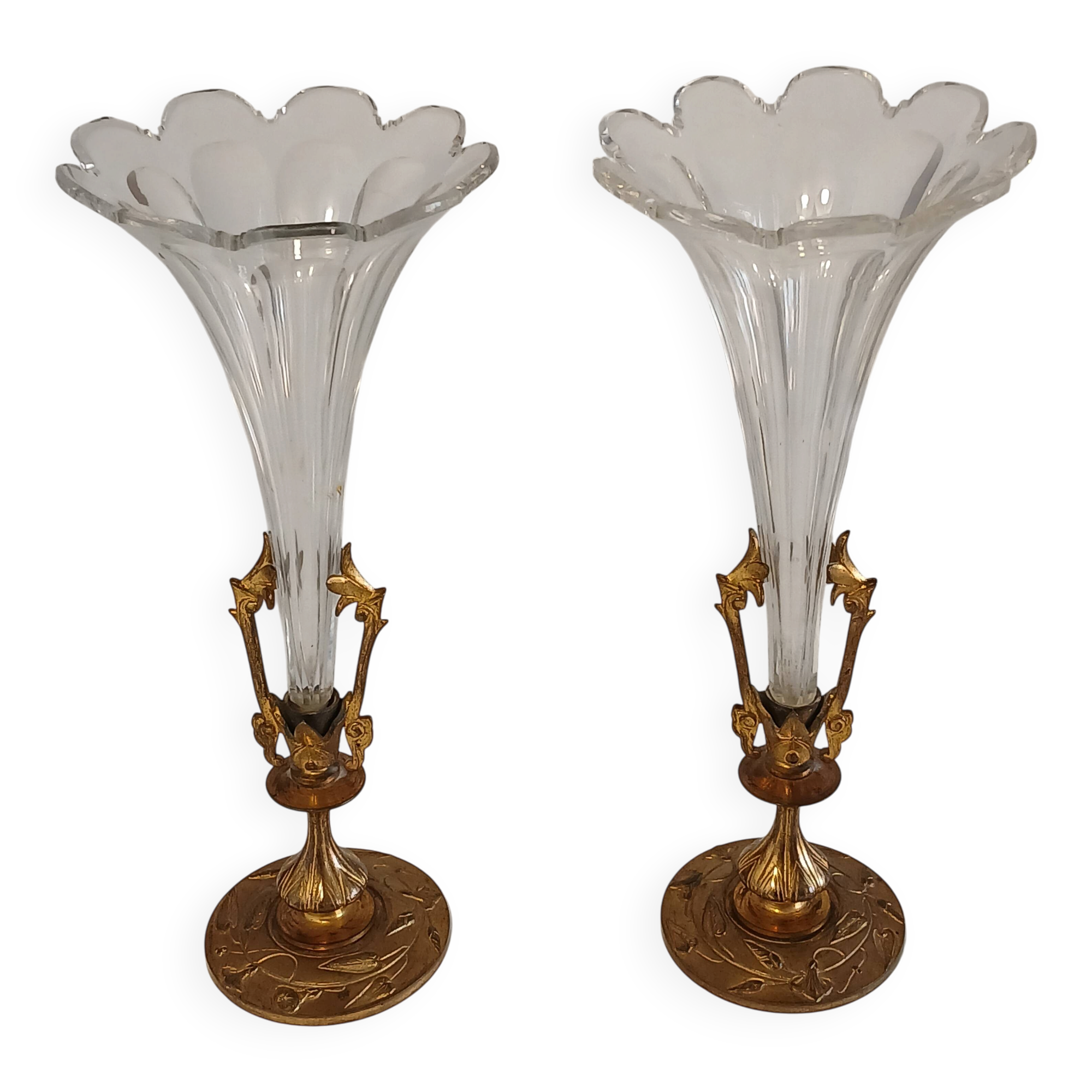Pair of bud vases