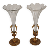 Paire de vases soliflores
