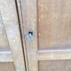 Vintage wardrobe with compass feet in beech