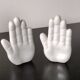 Pair of bookends vintage ceramic hands