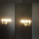 Pair of Regency style wall lamps