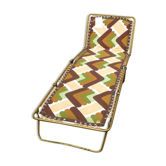 Vintage Lafuma camp bed deckchair