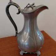 English pewter jug from the 19th century by James Dixon & Sons.