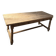 Table de ferme en chêne massif aerogommé