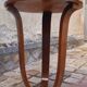 1930 Art Deco pedestal table in solid walnut