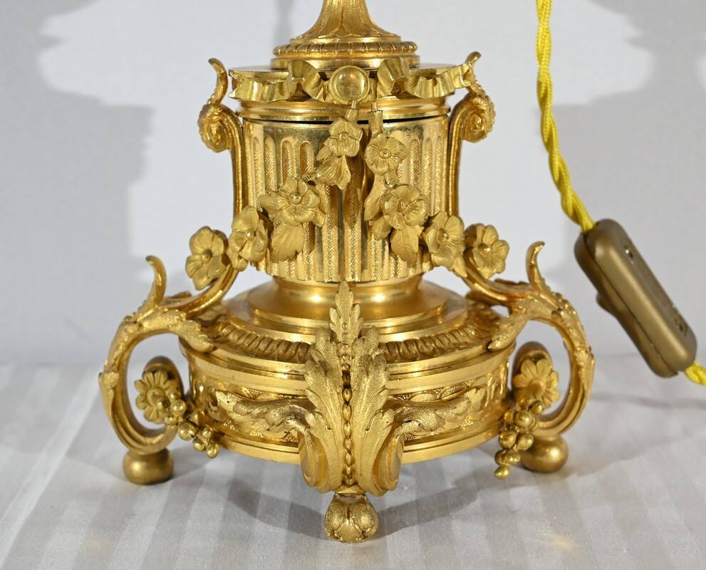Lampe en Bronze Doré, époque Napoléon III – Milieu XIXe