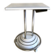 Antique cast iron and enamelled metal table, circa 1950