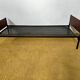 Daybed ou lit simple scandinave placage teck