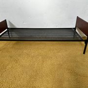 Daybed ou lit simple scandinave placage teck
