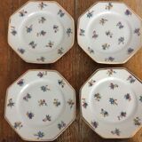 Set of 7 vintage porcelain dessert plates