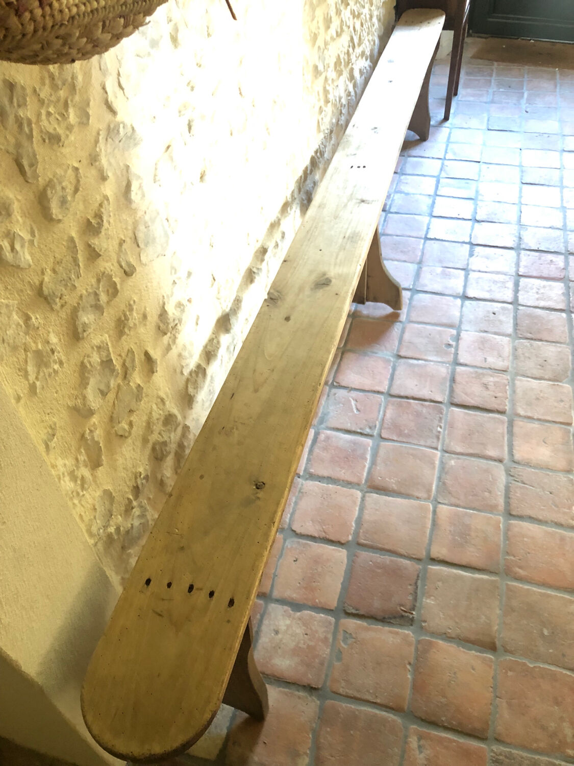 Large farmhouse bench