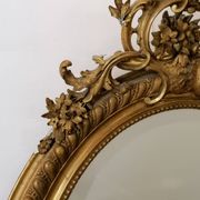 Louis XV style mirror in wood and gilded stucco, Napoleon III period