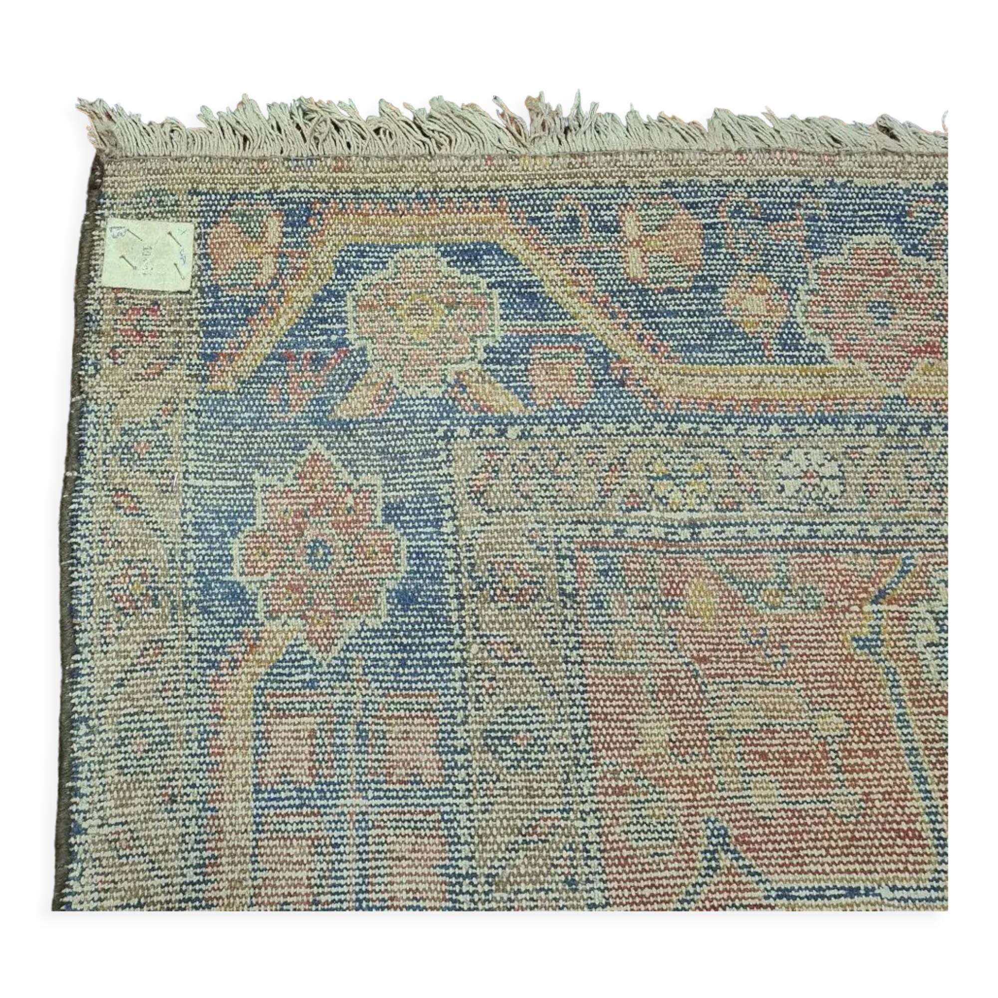 Old hand knotted kurdish woolen kolyai carpet. mid 20th century.
