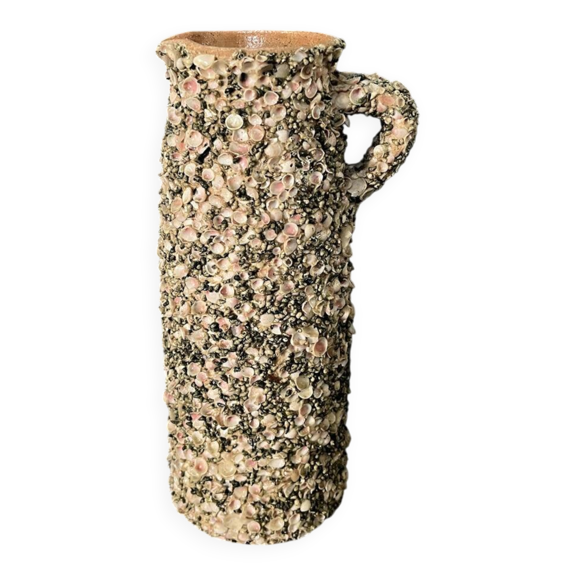 50's shell pitcher signed