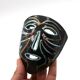 Accolay black ceramic wall mask, 1960s