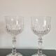 Pair of cut crystal wine glasses Schott Zwiesel