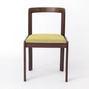 Set of 6 Vintage Lübke Dining Chairs, 1970s German Design, Stained Beech