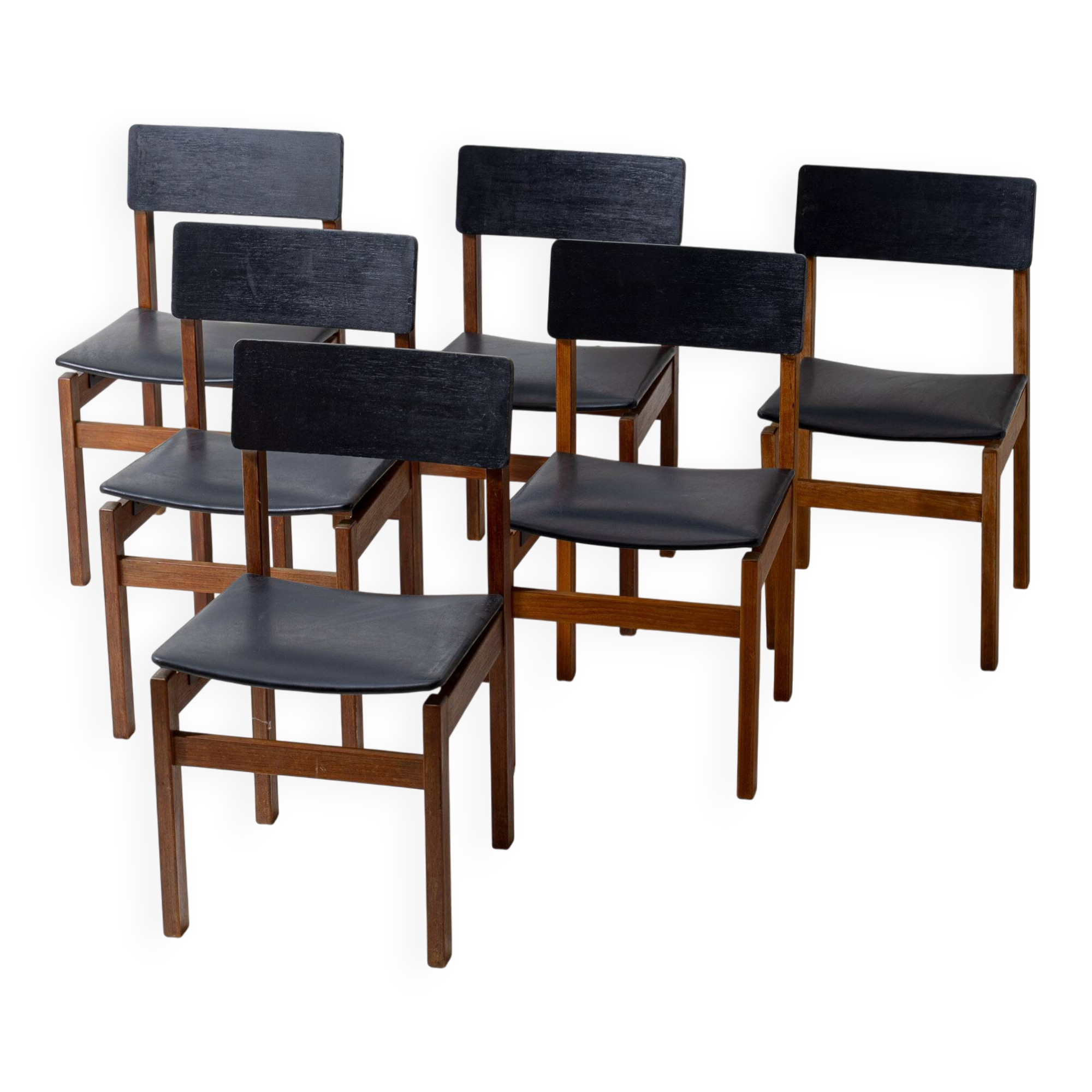 Mid-century set of 'Abstracta' chairs by De Jos de Mey