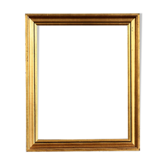 Gilded wood glazed photo frame