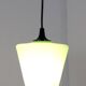 Lampe suspendue en verre vert