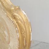 Louis xv style fireplace screen fire screen in gilded wood 19th century tapestry