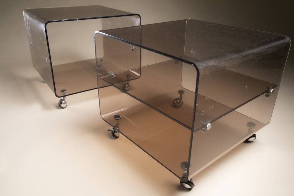Paire de tables de  chevet Michel Dumas