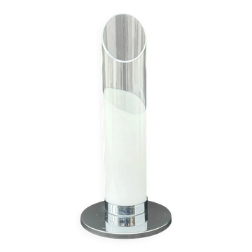 Esperia lamp in murano glass and chrome, italy 1970