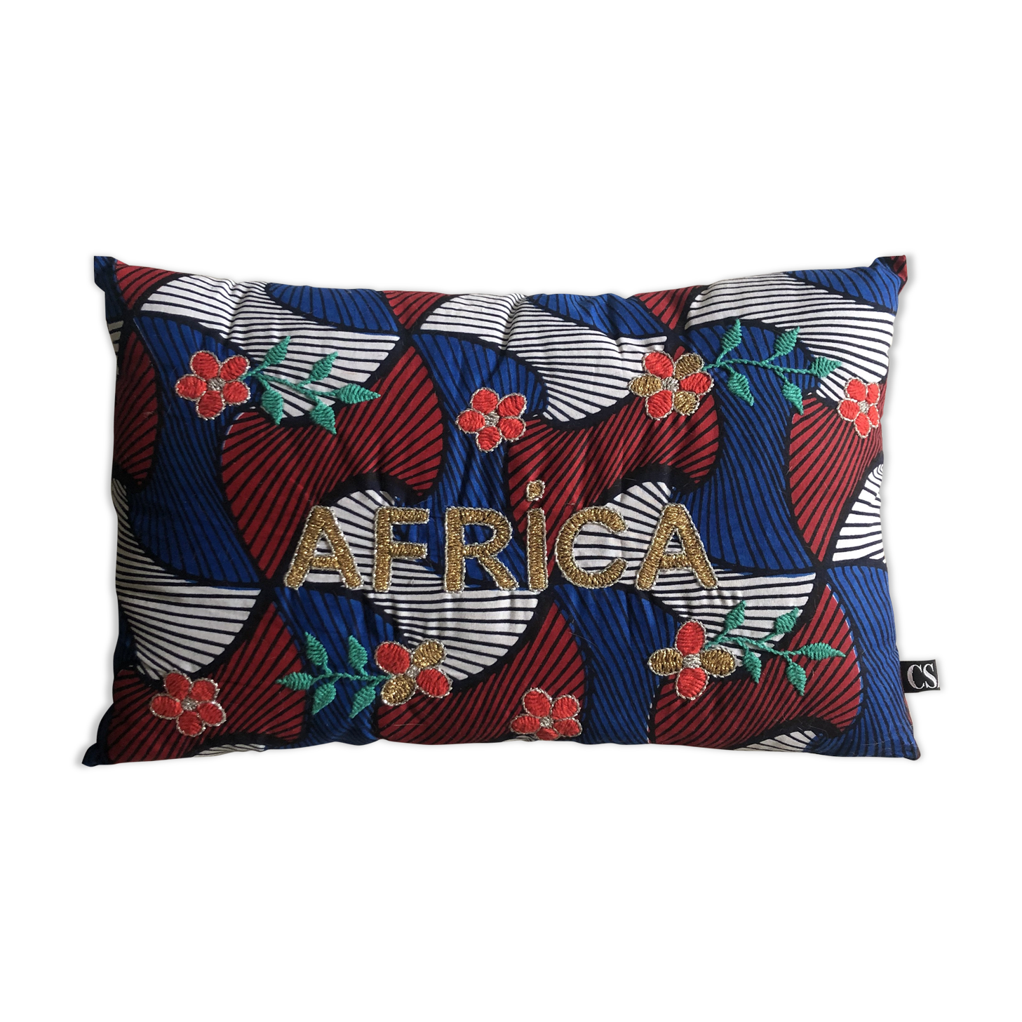 Coussin Wax brodé