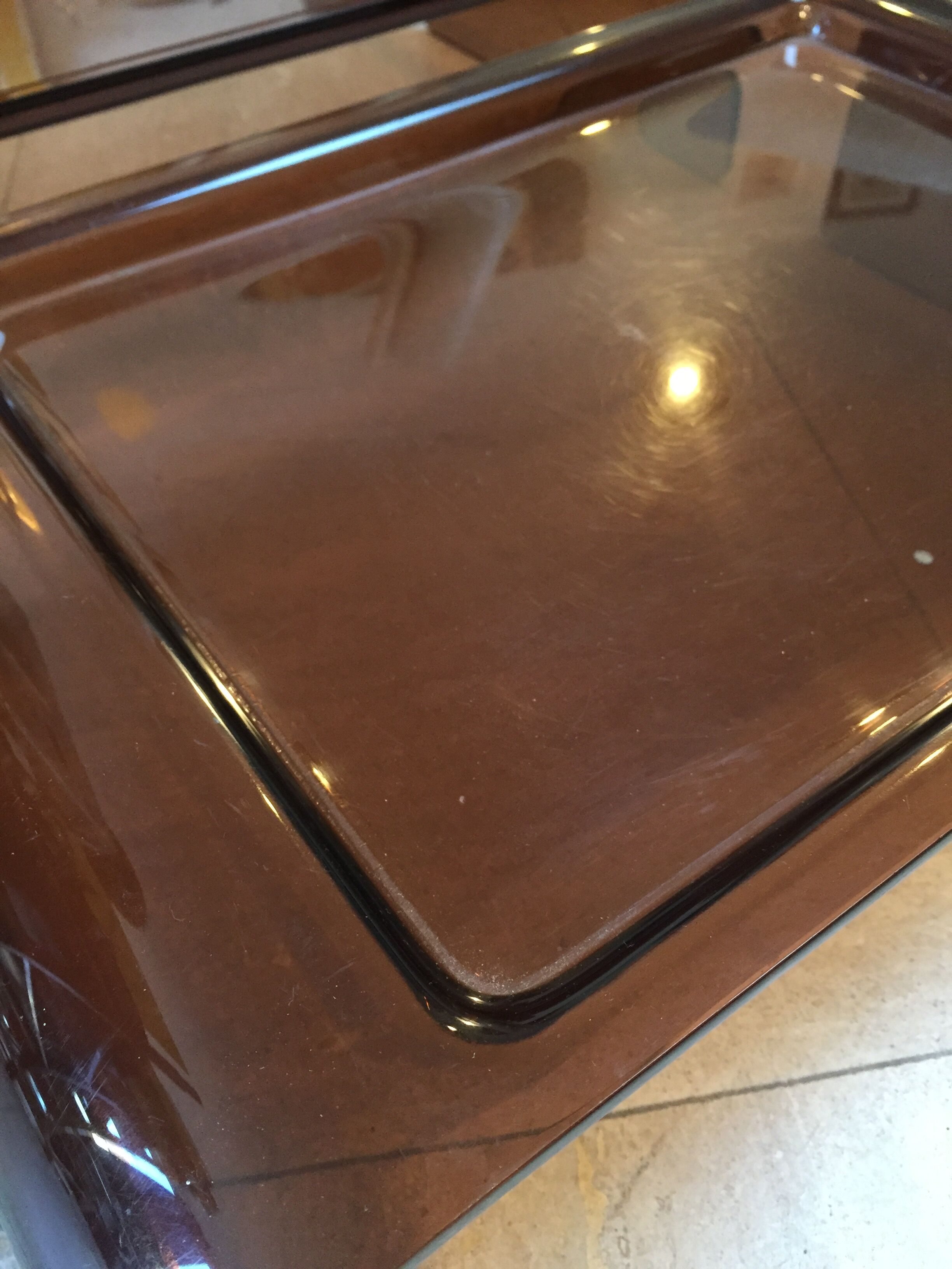 Duo trays "Breakfast" in Plexiglas, 1970