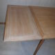 Table vintage 1960 pieds compas chéne clair