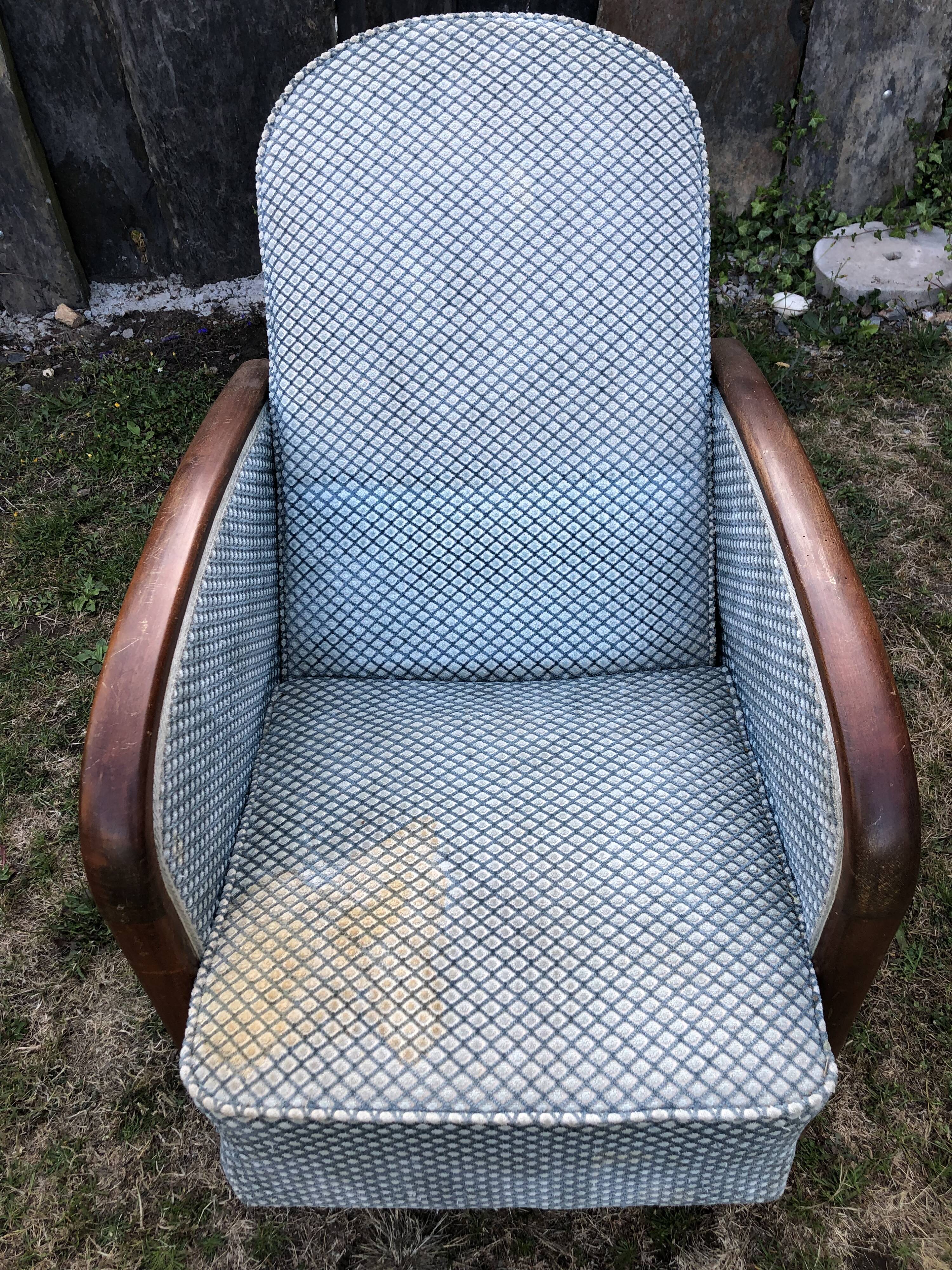 Duo de fauteuils club vintage